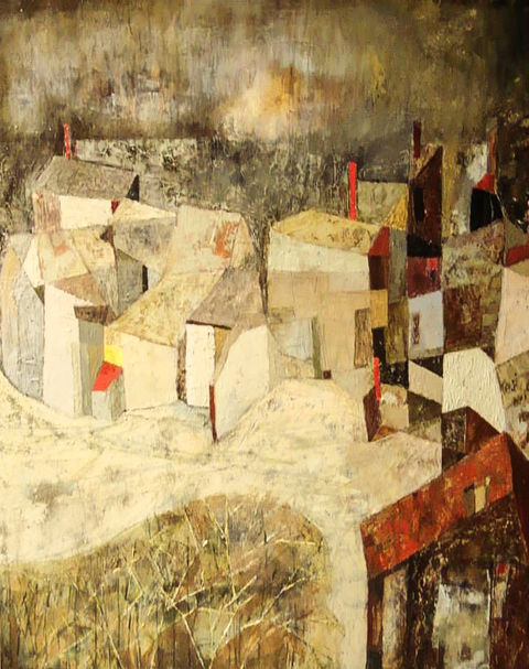 oil painting with brown analog palette