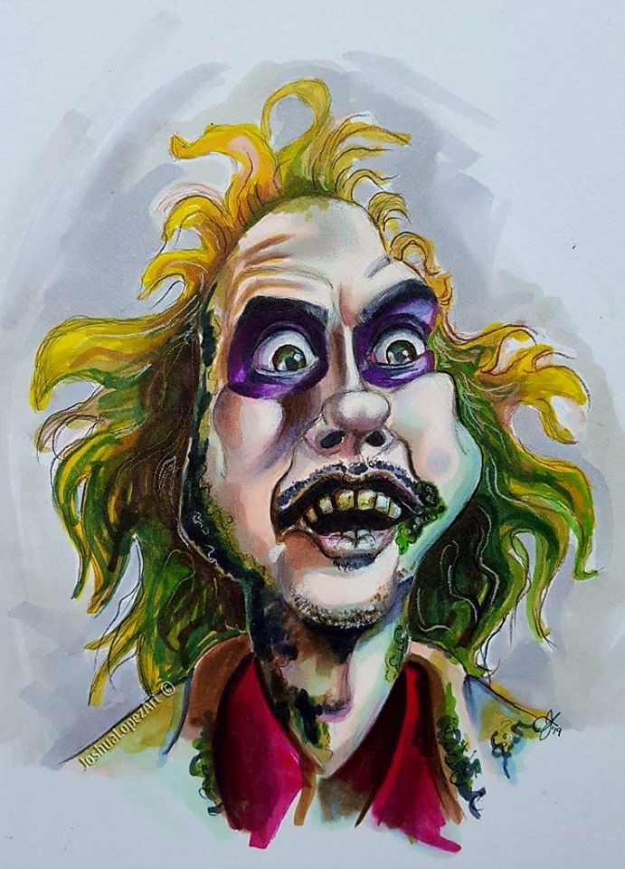 beetlejuice caricature