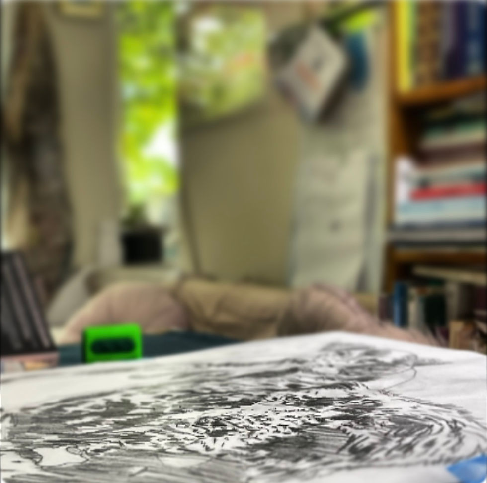 ©2025 Yvonne Maclean, YSH Studio, new work: Jan Commission Sketch