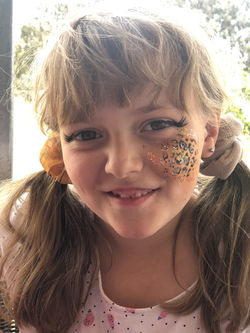©2019YMaclean ‘Leopard-print Cheek Design’ face paint