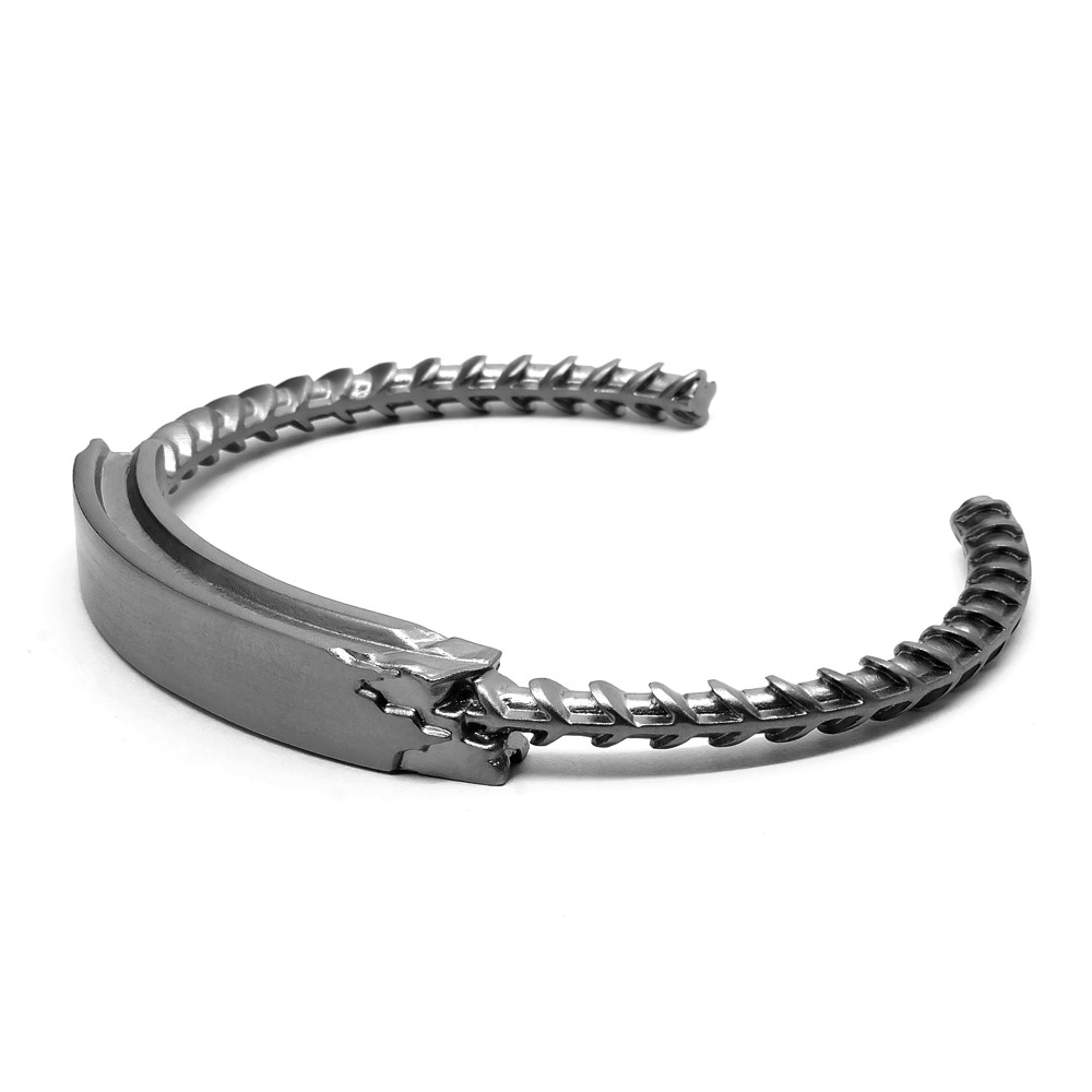Concrete CORE Bangle (LARGE) / Gun Metal