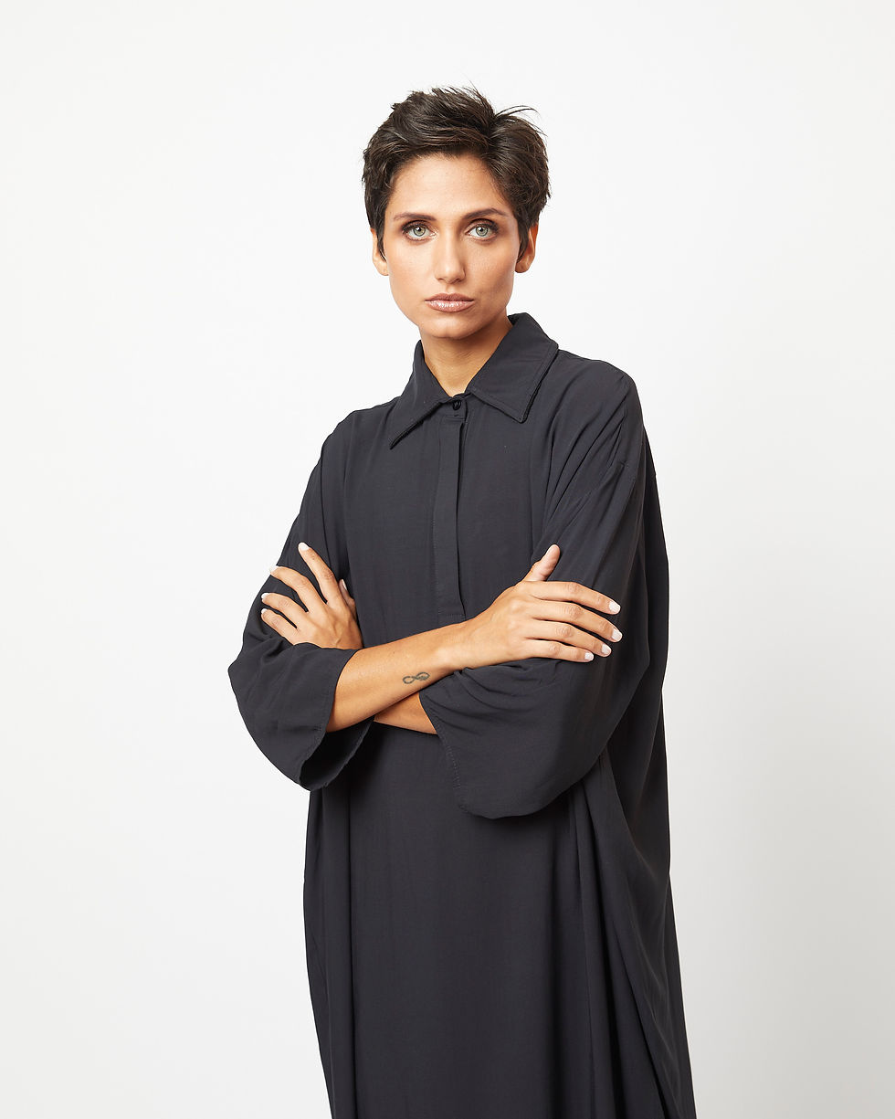 Miniatura: CAMISA LONGA M/C GOLA MATELASSÊ