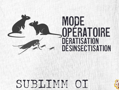 Mode opératoire général pour la dératisation et la désinsectisation