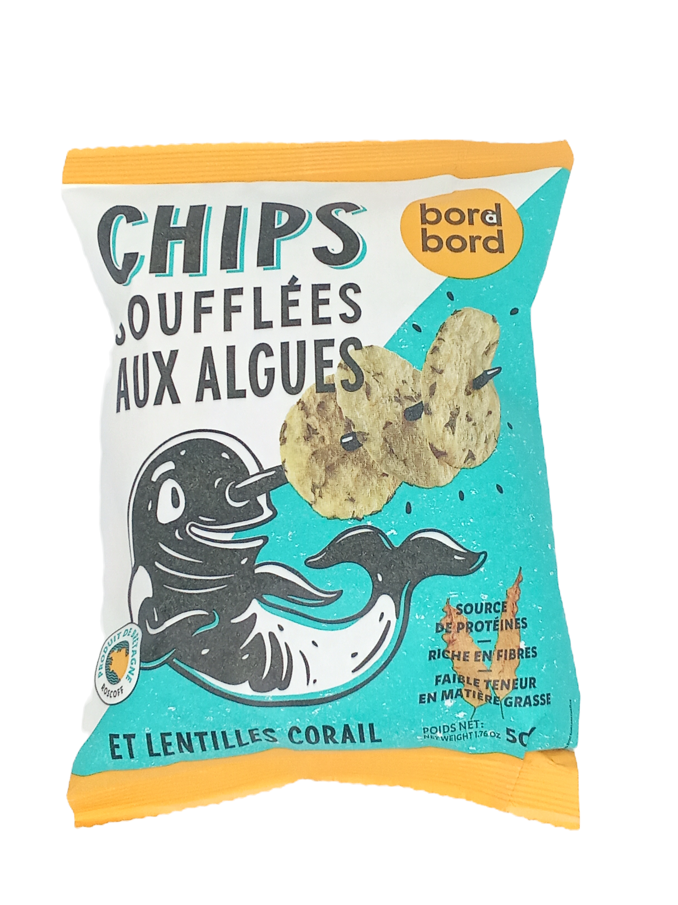 Chips Soufflées aux Algues & Lentilles Corail
