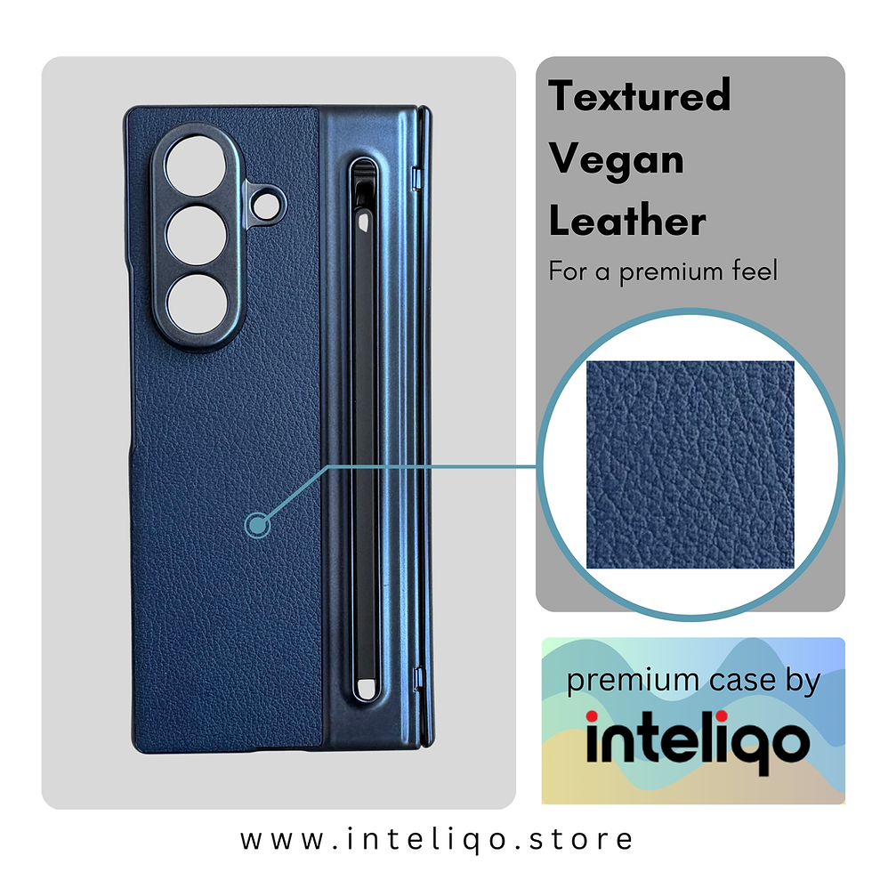 Thumbnail: Samsung Z Fold 7 Faux Leather Case with Stylus