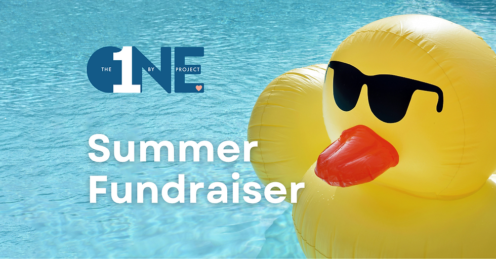 2025 The One By One Project Summer Fundraiser header