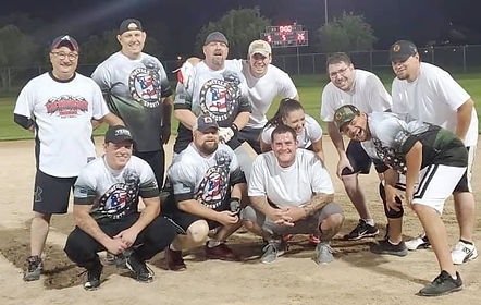 Heroes Sports Photo together playing baseball