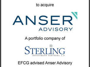 EFCG Advises Anser Advisory On Its Planned Sale to Accenture