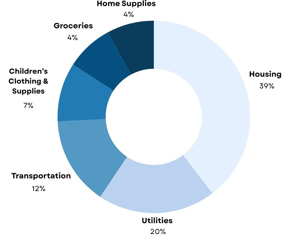 The One By One Project Top Funding Categories graph