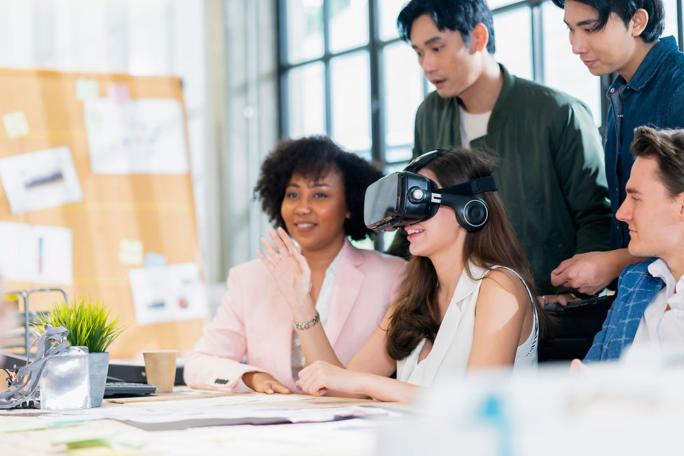 people using virtual reality headset