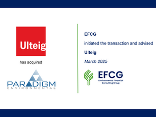 EFCG Advises Ulteig on Its Acquisition of Paradigm Environmental