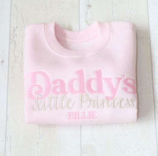 Daddy's Little Princess Pesonalised Sweatshirt
