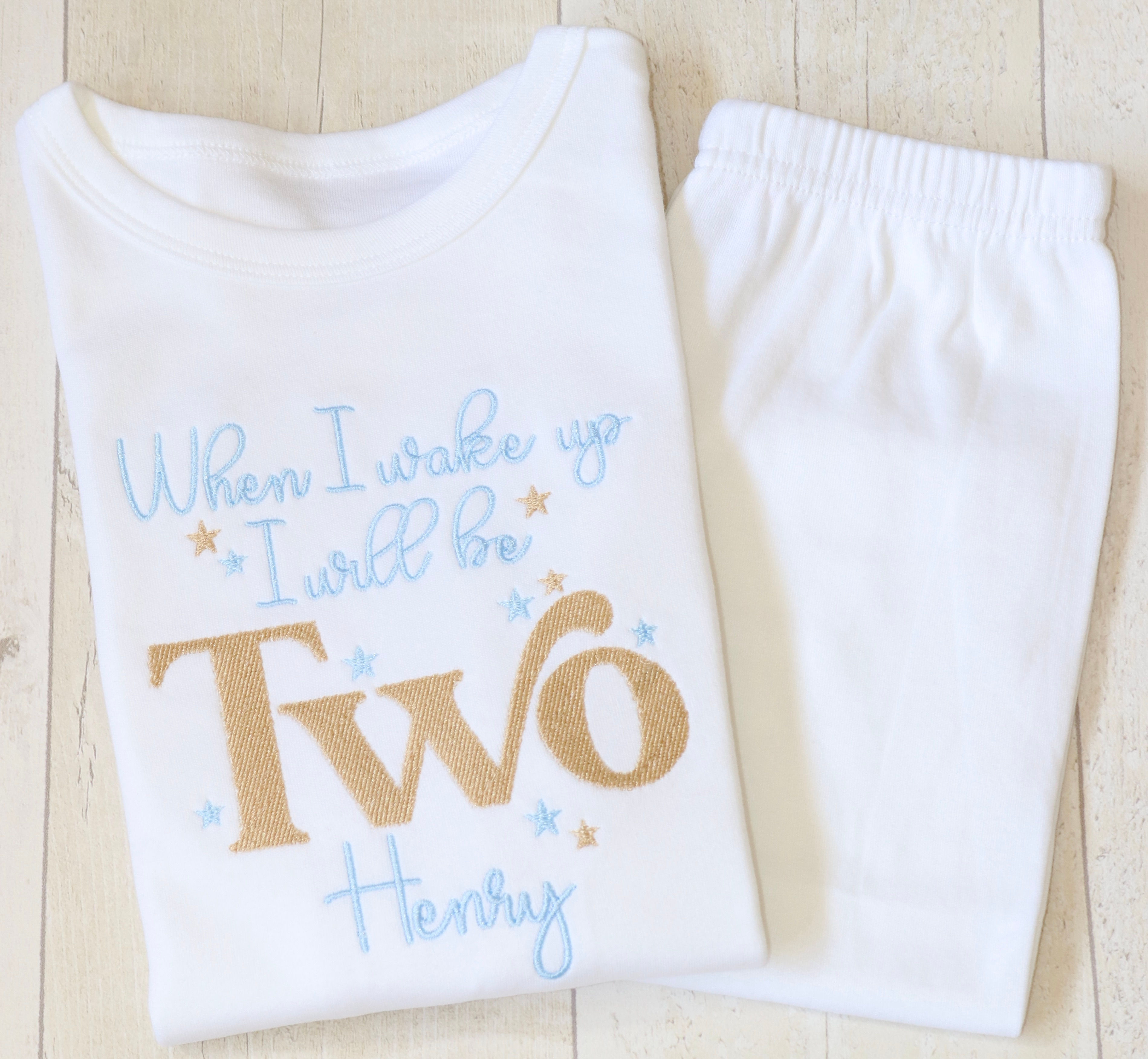 Personalised Star Birthday PJs