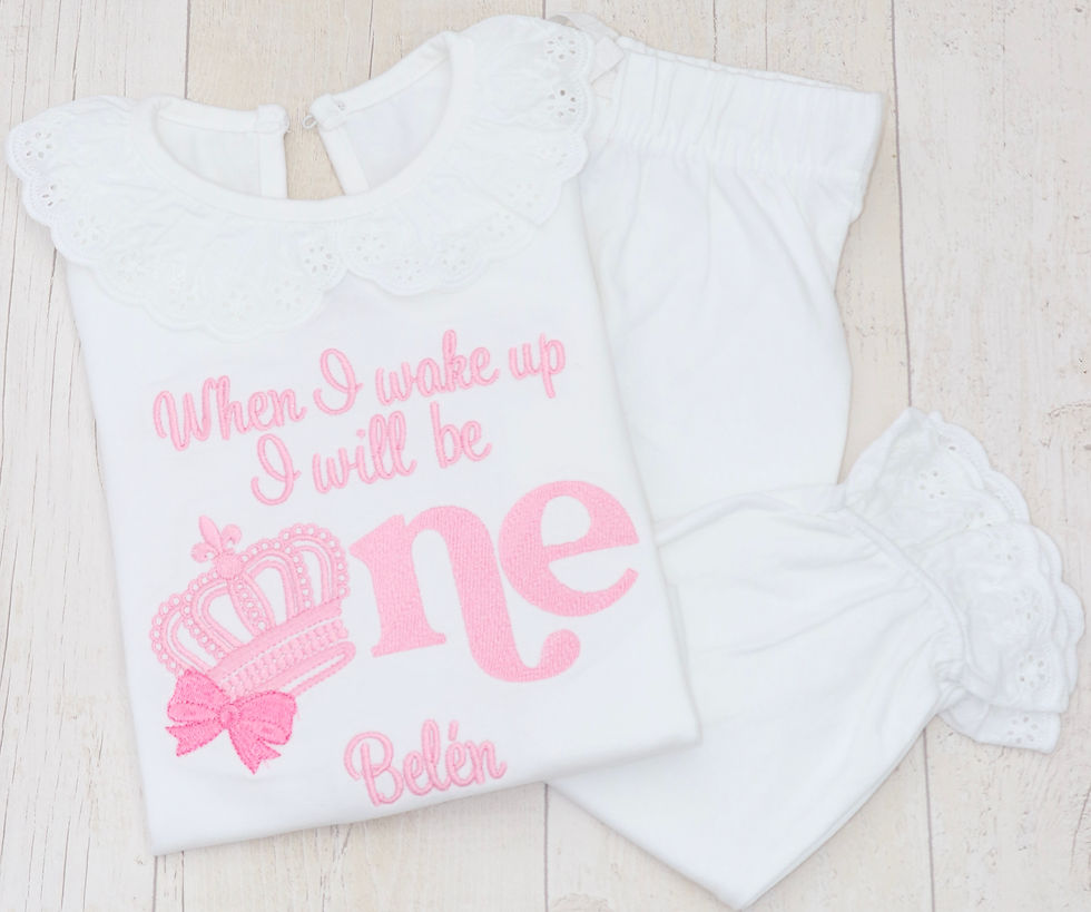 Personalised Frilly Princess Crown Birthday PJs | Tiara