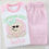 Thumbnail: Gingerbread Girl Christmas PJs, Personalised Pink PJs