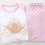 Thumbnail: Princess Carriage Birthday PJs, Personalised Pink PJs