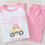 Thumbnail: Starting School Princess Carriage PJs, Personalised Pink Back to School PJs
