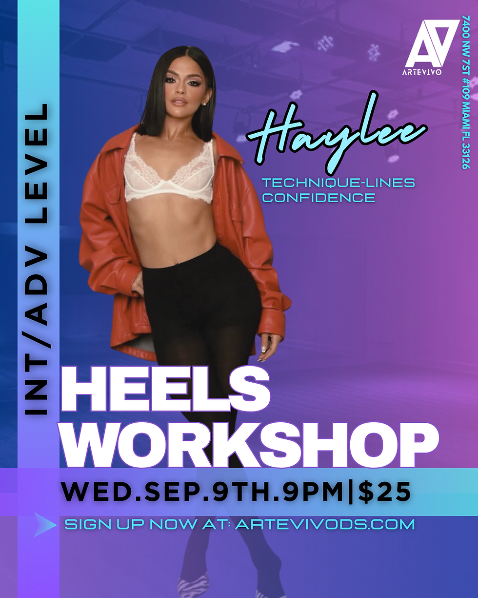 HEELS WORKSHOP WITH HAYLEE!