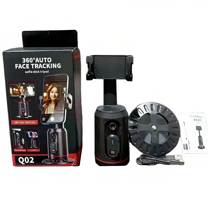 Thumbnail: Auto Face Tracking P02 3-in-1 Gimbal Stabilizer Tripod Selfie Stick