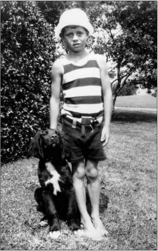 John Kennedy with his dog. Source: National Park Service