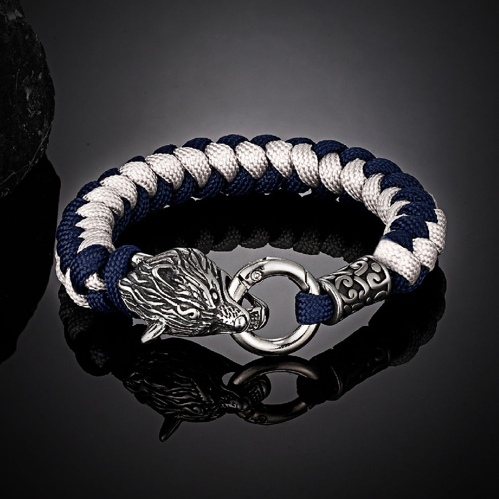 Thumbnail: Wolf Head Bracelets