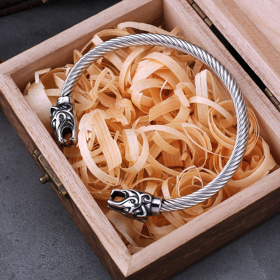 Thumbnail: Viking steel bracelet 