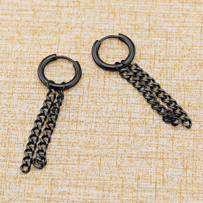 Thumbnail: Punk Stainless Steel Earrings