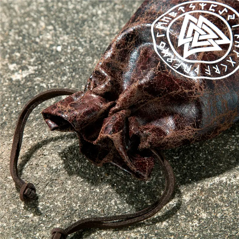Thumbnail: Leather Viking Jewelry Packaging Bags