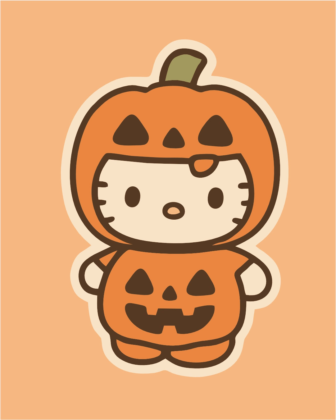 Hello Kitty disfraz calabaza