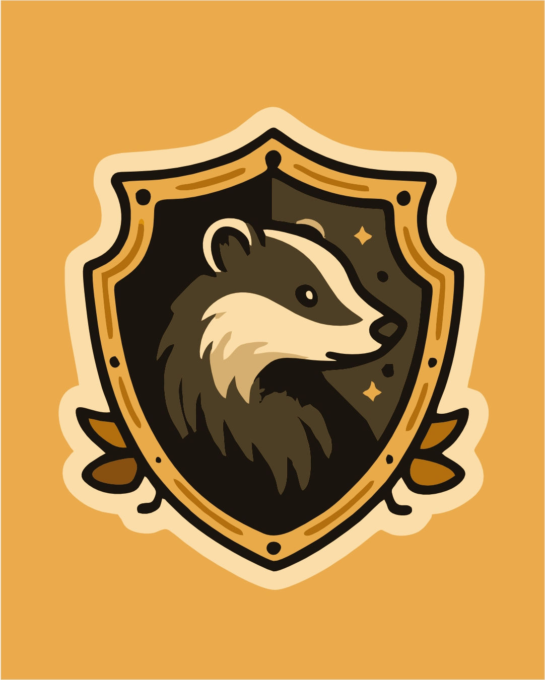 Escudo tejón Hufflepuff