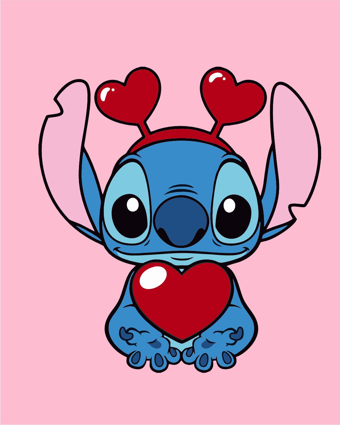 Stitch corazón