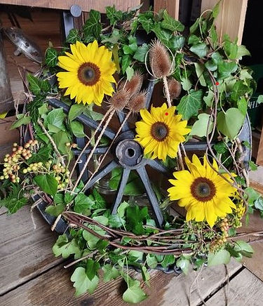 Hochzeit, Scheune, Wiesenblumen, Floristik
