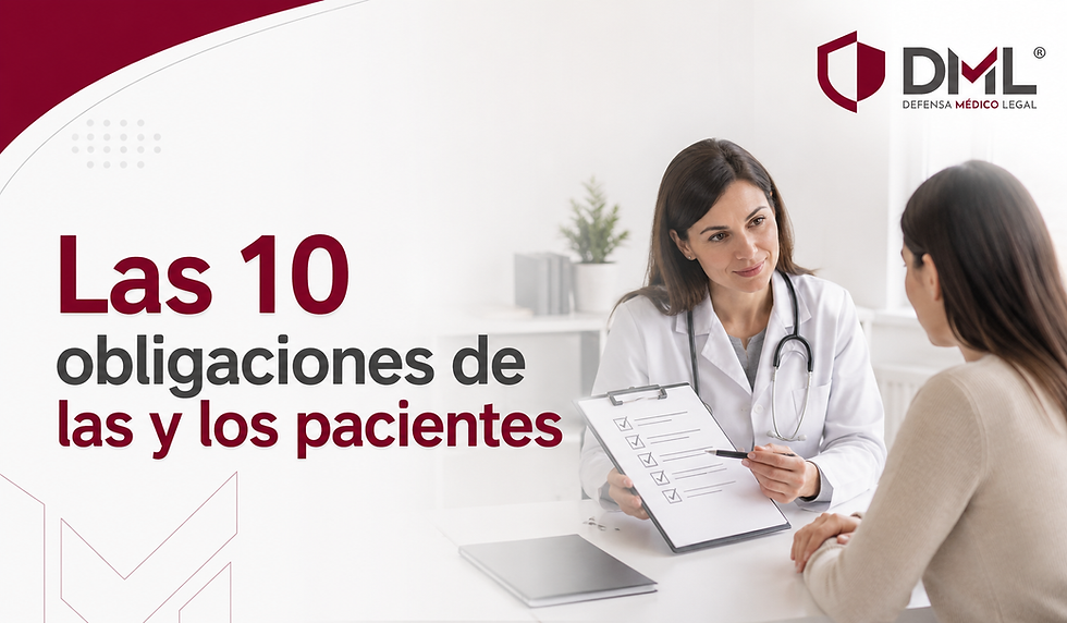 Las 10 obligaciones de las y los pacientes