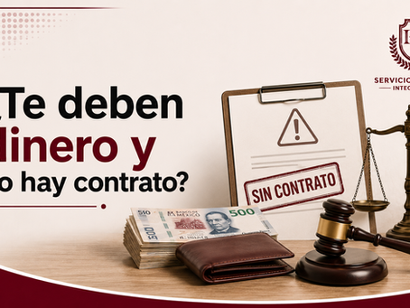 ¿Te deben dinero y no hay contrato?