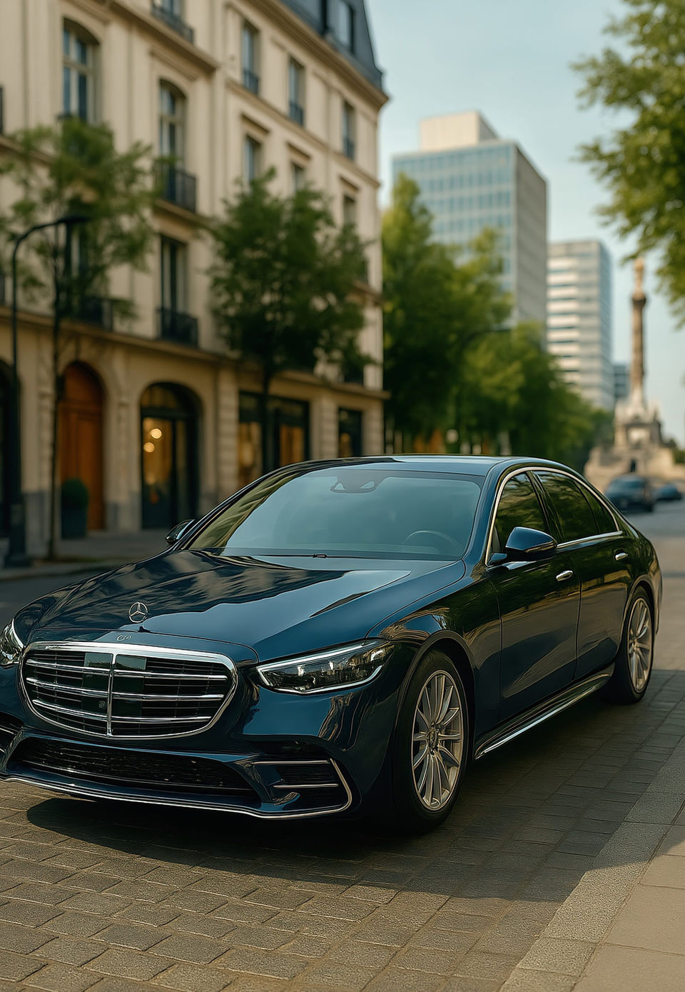 Sedán blindado de lujo Mercedes-Maybach 2025 con blindaje automotriz nivel NIJ, diseñado para máxima protección ejecutiva y confort en Ciudad de México.