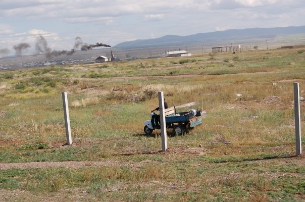 Gobi ørken fra Transibirske jernbane i 2009. 