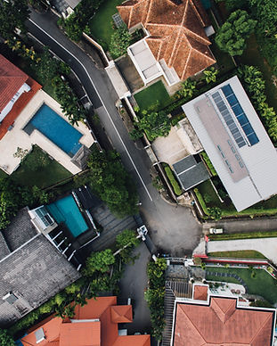 Aerial View of Luxurious Homes