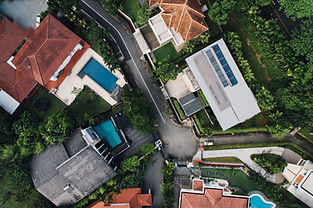 Aerial View of Luxurious Homes