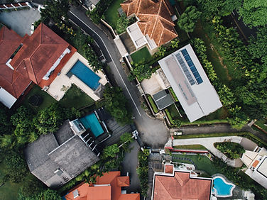 Aerial View of Luxurious Homes