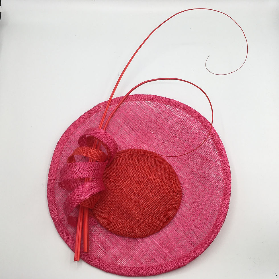 Thumbnail: Anne - shocking pink and red saucer with quills