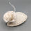 Thumbnail: Patricia -Bridal  oval fascinator covered in ivory silk and lace