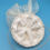 Thumbnail: Marji - Cream embroidered silk button headpiece with silk abaca bow and pearls