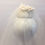 Thumbnail: Roberta - White lace and silk button headpiece with a shoulder length veil