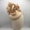 Thumbnail: Gillian - Cream paradisal straw fascinator  with handmade silk flowers