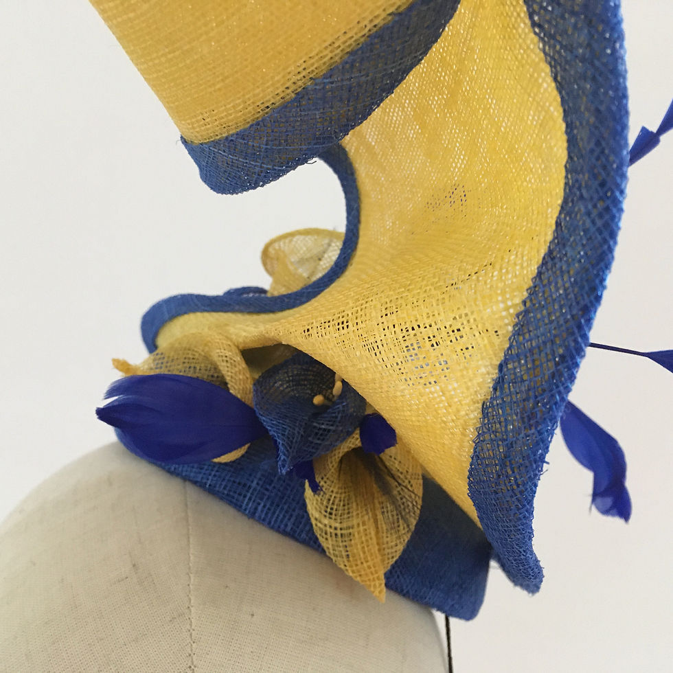Thumbnail: Sunburst- Stunning yellow and blue headpiece
