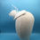 Thumbnail: Patricia -Bridal  oval fascinator covered in ivory silk and lace