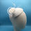 Thumbnail: Patricia -Bridal  oval fascinator covered in ivory silk and lace
