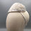Thumbnail: Abby - Halo headband with a twist in white silk, beaded lace and beads
