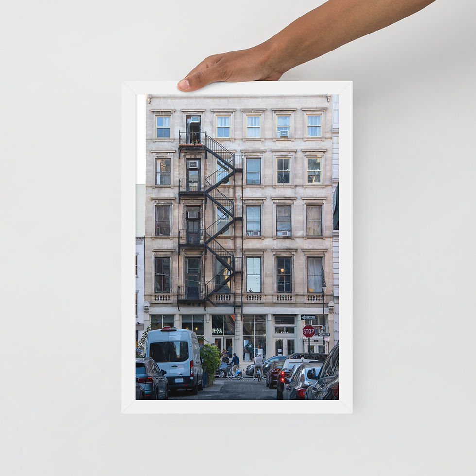 Thumbnail: Fire Escape In New York (Framed photo paper poster)