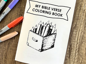 Freebie Kids Bible Verse Coloring Book Printable